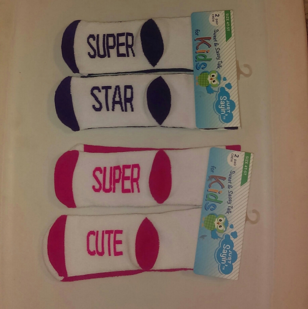 Just Sayin little girl's socks II